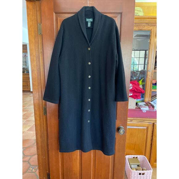 Lauren Ralph Lauren long button down lambswool cardigan size 2X - Picture 1 of 5
